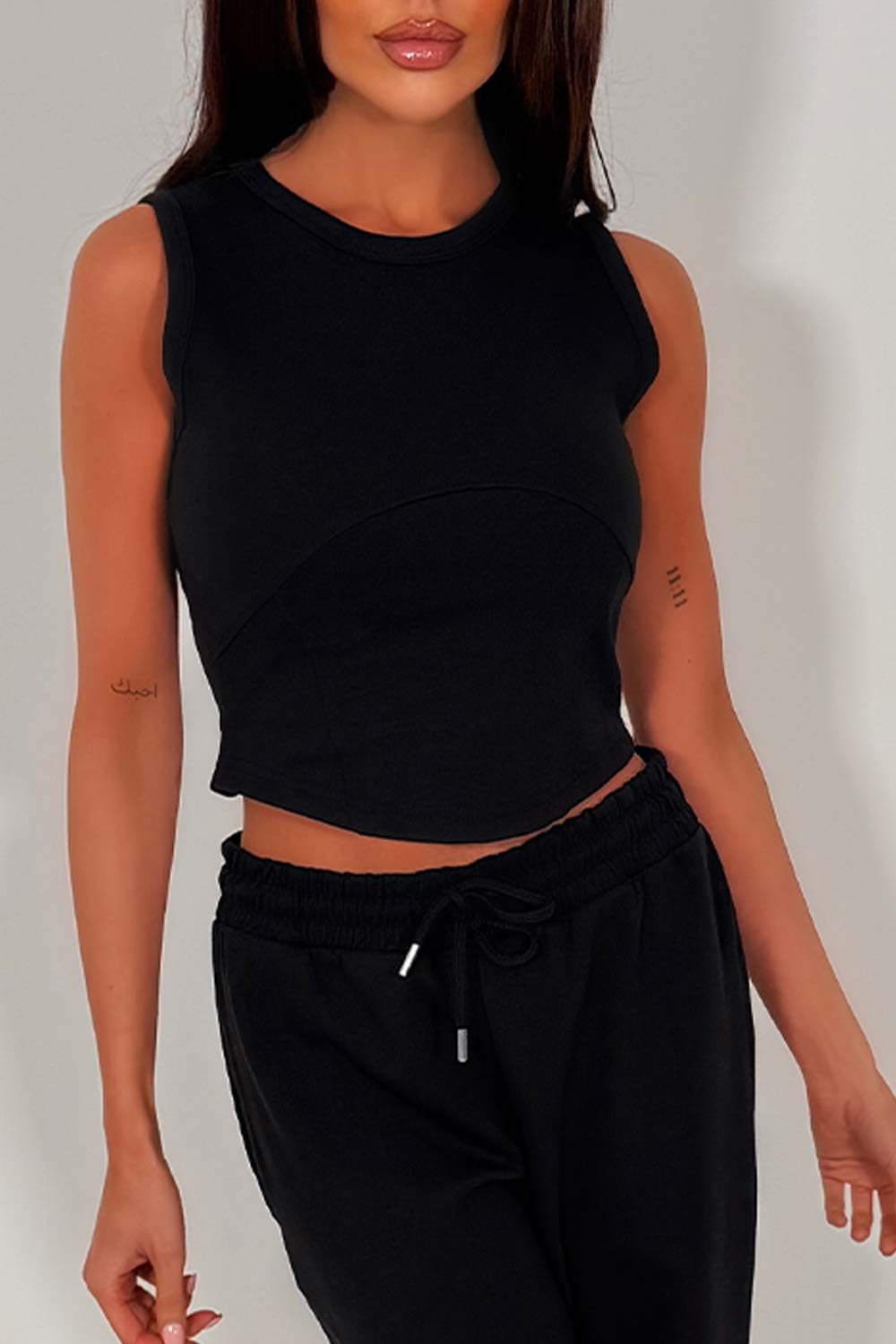zara womens travel airport outfit summer tracksuit uk styledup