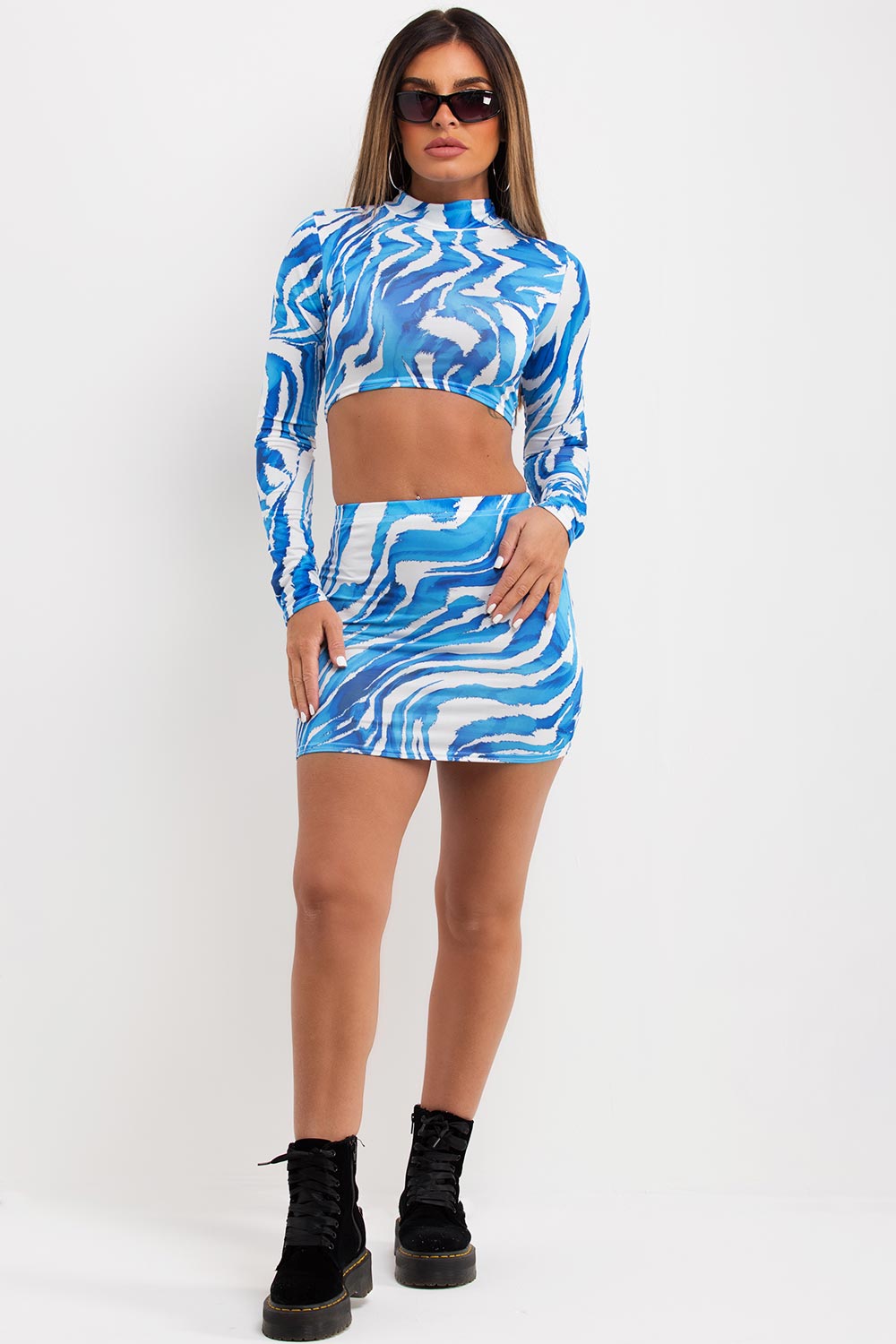 mini skirt and top co ord rave outfit uk