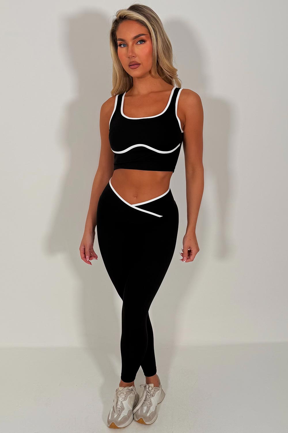 lululemon leggings and top two piece activewear pilates yoga outfit set styledup uk