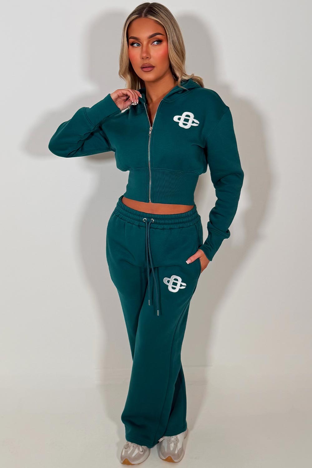 womens joggers and crop corset hoodie everyday tracksuit set styledup fashion