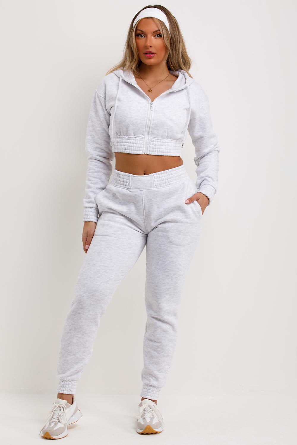 zip front crop tracksuit tiktok