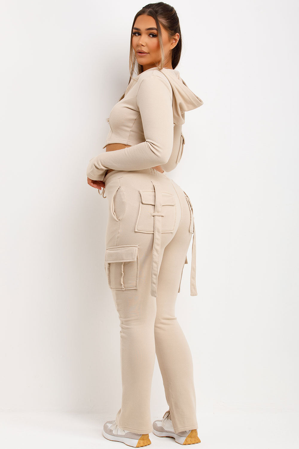 corset hoodie and bad society club joggers co ord set airport outfit