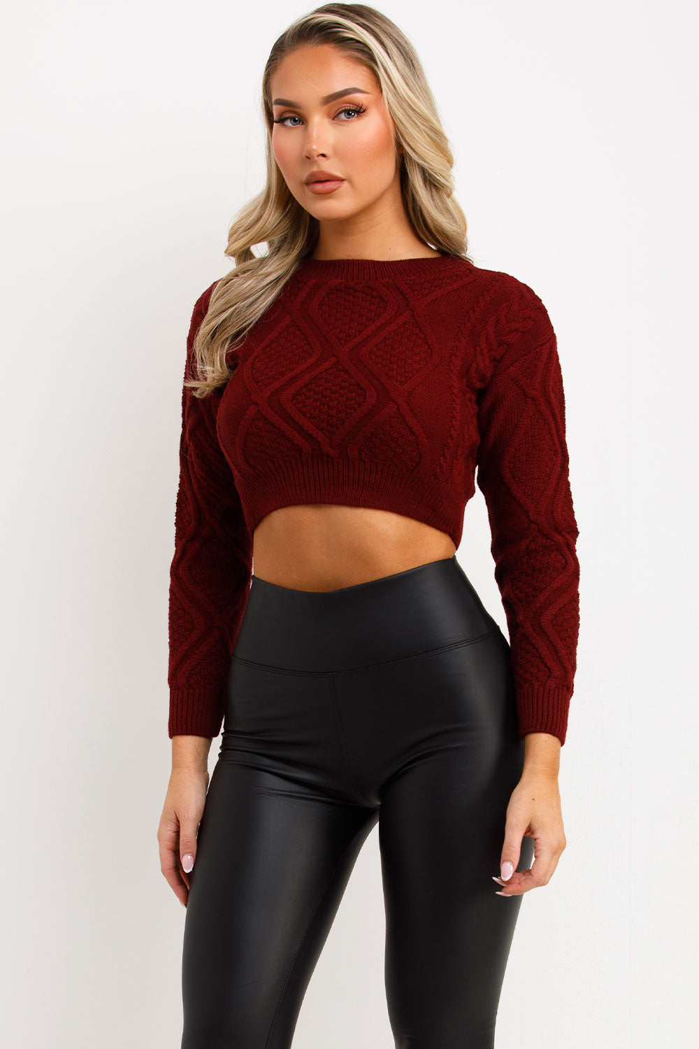 cable knit jumper cropped styledup best cropped cable knit jumper for petite women