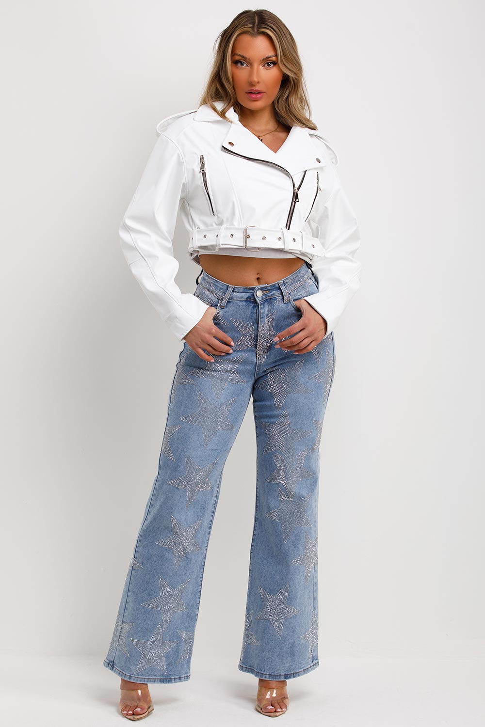 faux leather jacket with lapel collars zara womens uk