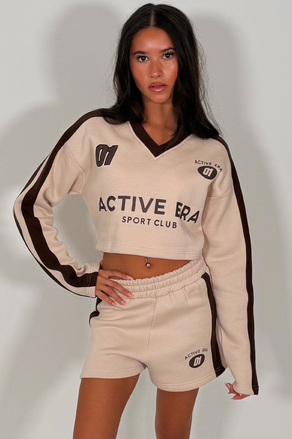 summer short tracksuit holiday airport outfit pink styledup uk