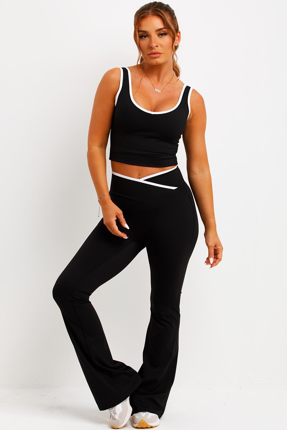 gymshark womens yoga pants and top two piece co ord set styledup