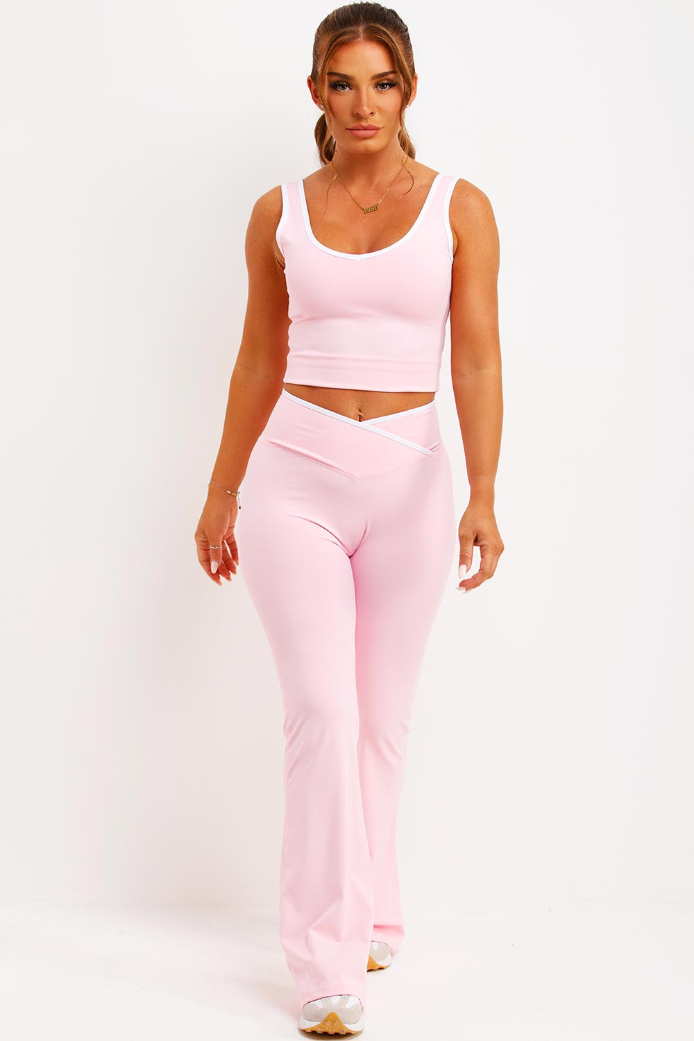 gymshark womens yoga pants and top two piece co ord set styledup
