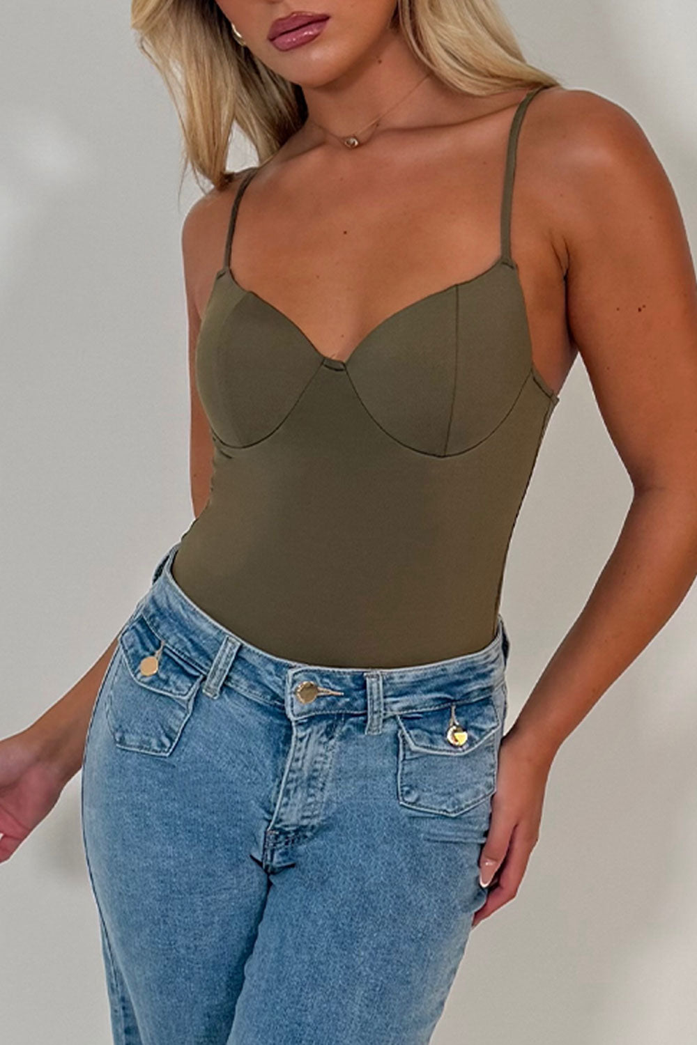 skin tone cupped corset top styledup uk