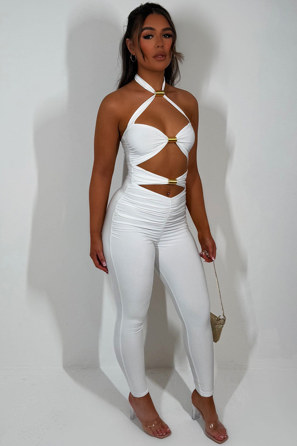 festival jumpsuit with cut out front styledup fashion