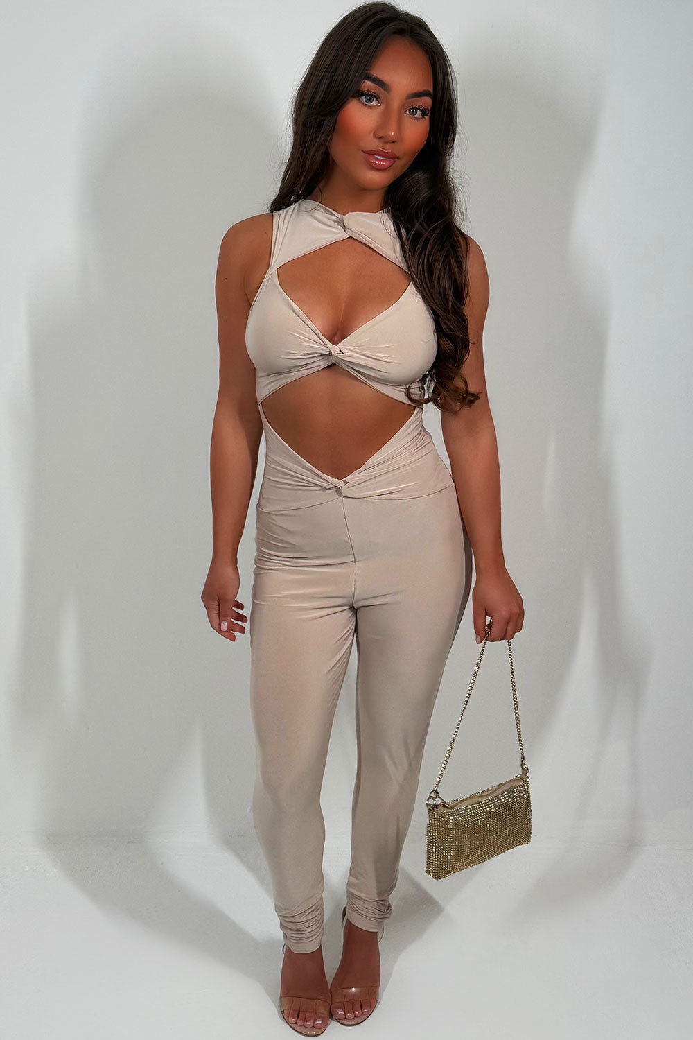 festival jumpsuit with cut out front styledup fashion