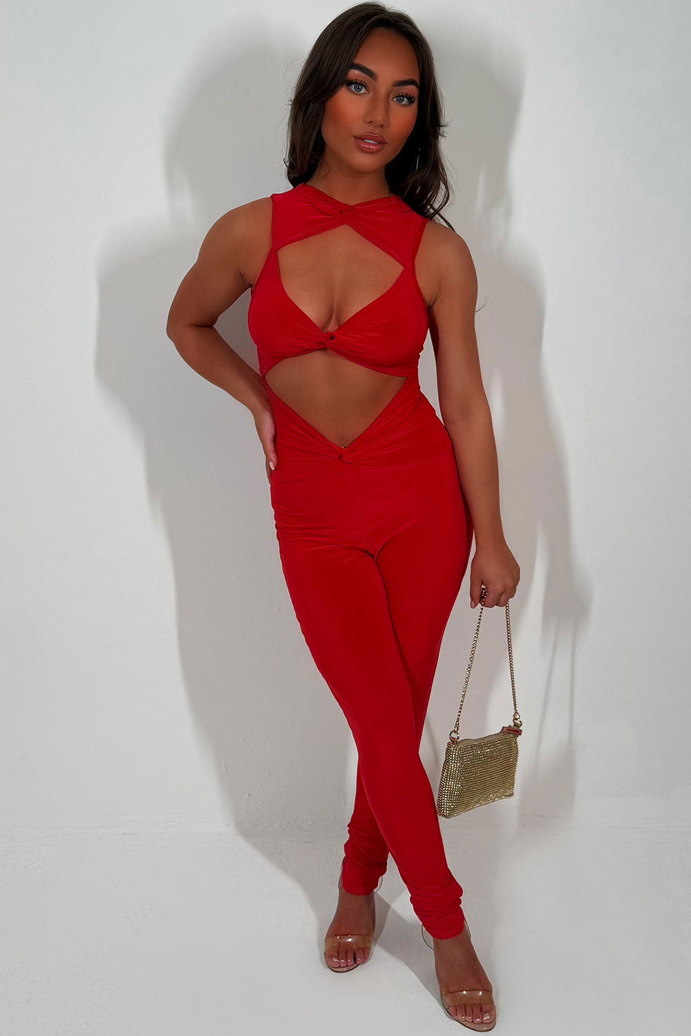 cut out jumpsuit going out festival romper styledup