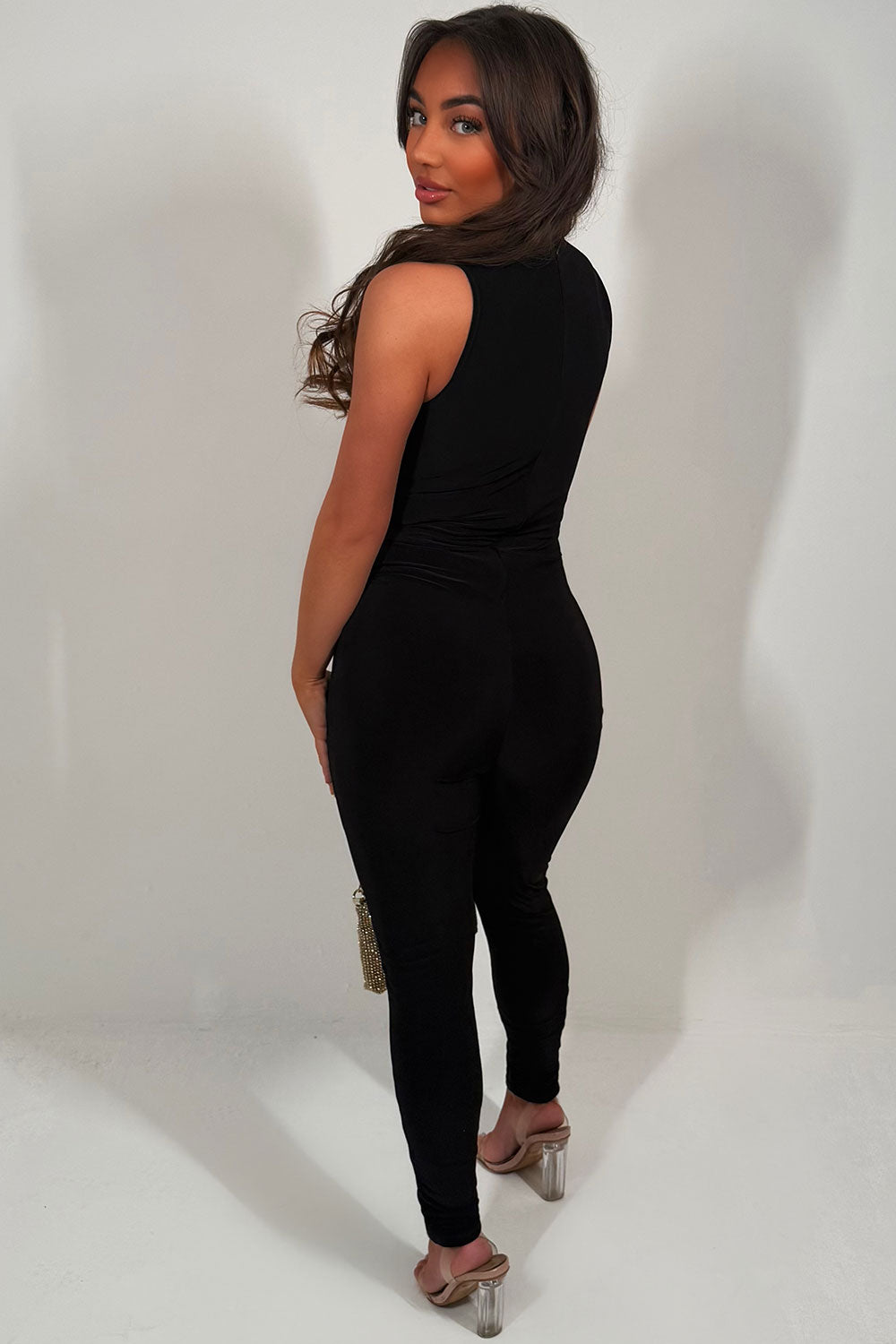 cut out detail jumpsuit occasion races outfit styledup