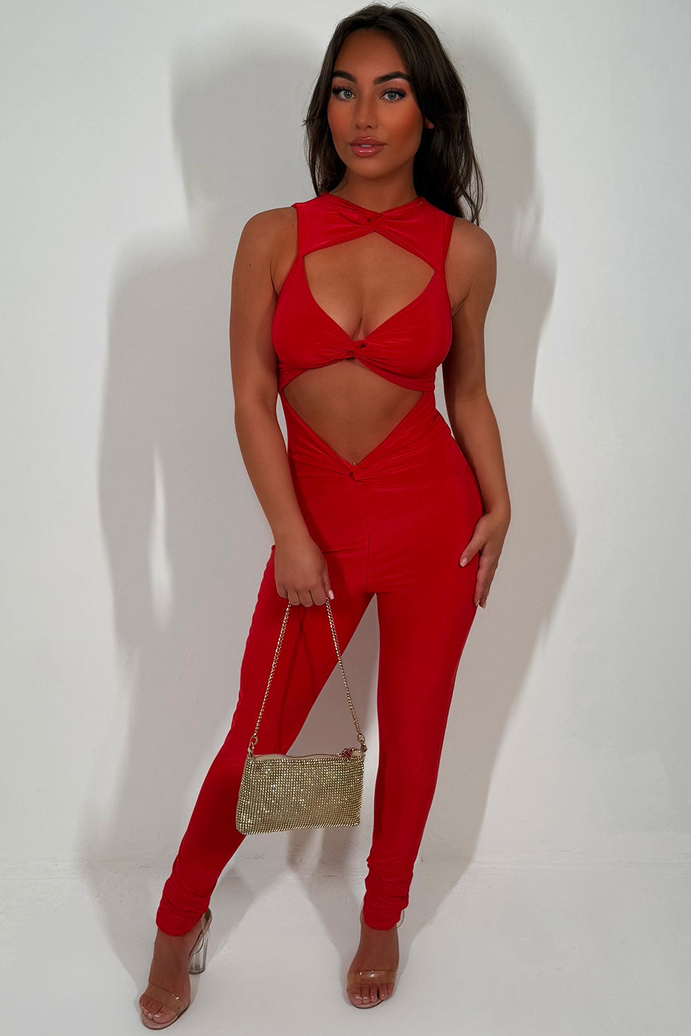 festival jumpsuit with cut out front styledup fashion