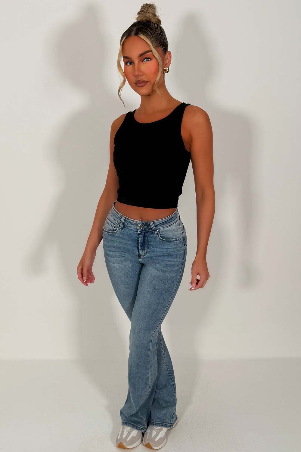 soft touch stretchy boot cut jeans zara womens y2k styledup uk