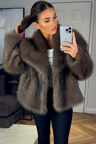 Shortie Faux Fur Jacket