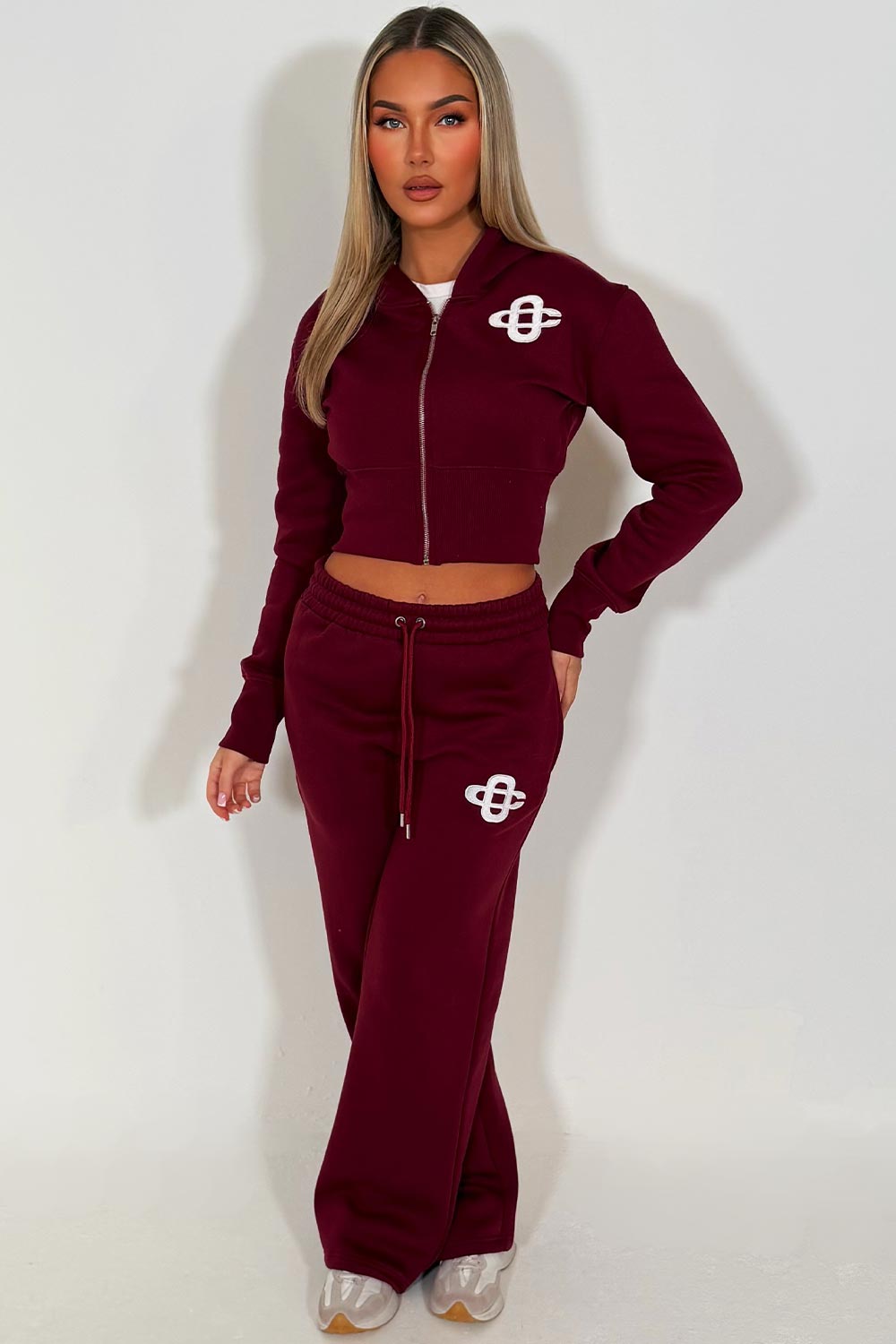 corset hoodie and joggers tracksuit co rod set for womens styledup