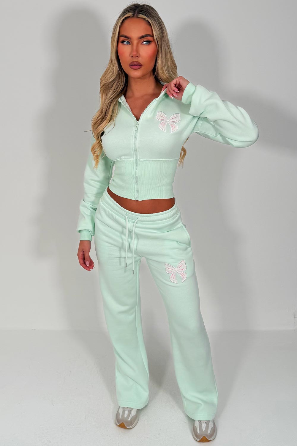 womens crop corset hoodie and joggers casual loungewear co ord set airport outfit styledup