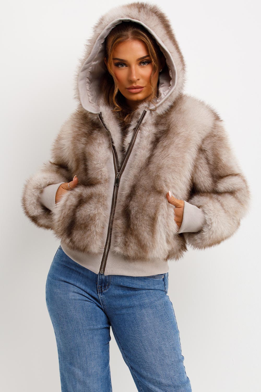 faux fur coat womens styledup