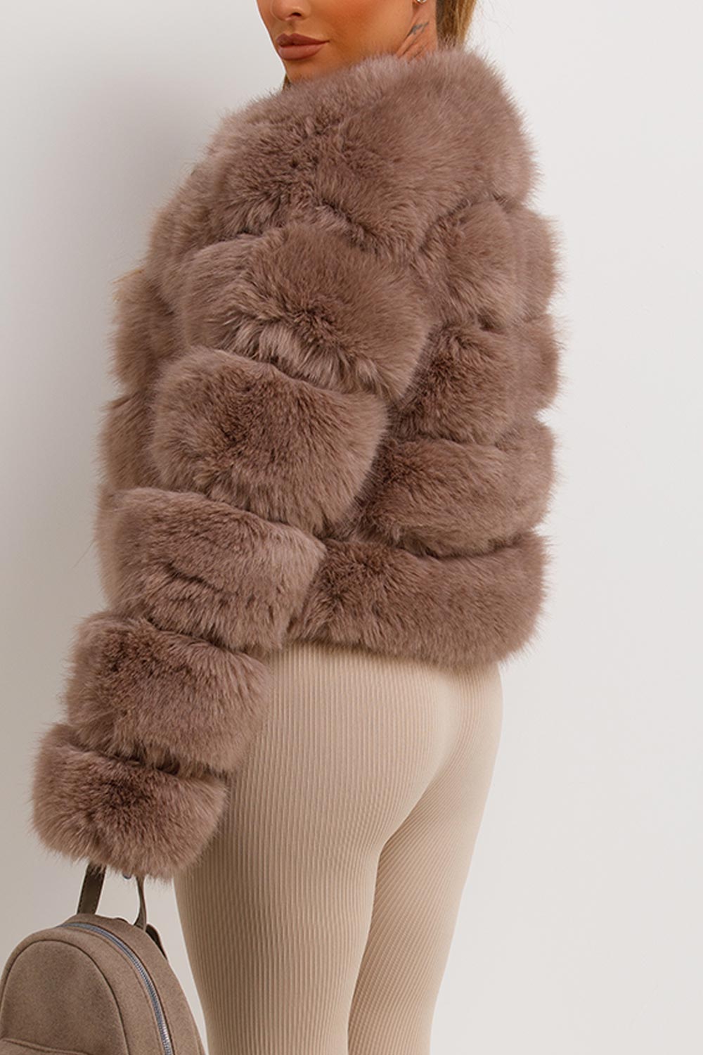 womens fur bubble jacket