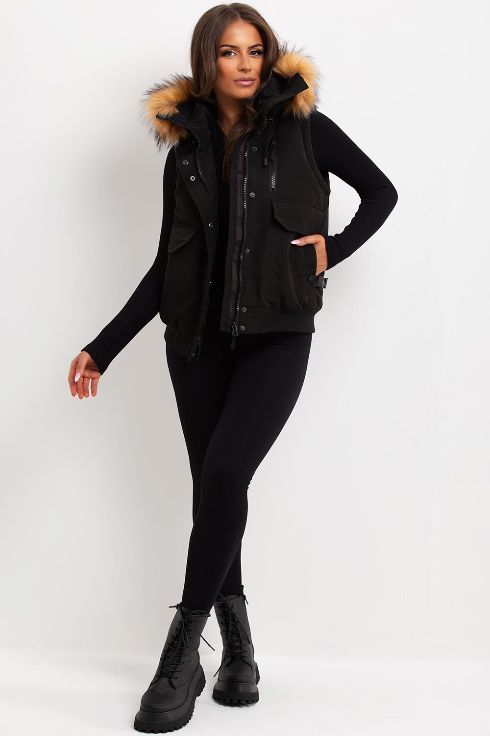 zavetti canada womens crop gilet uk