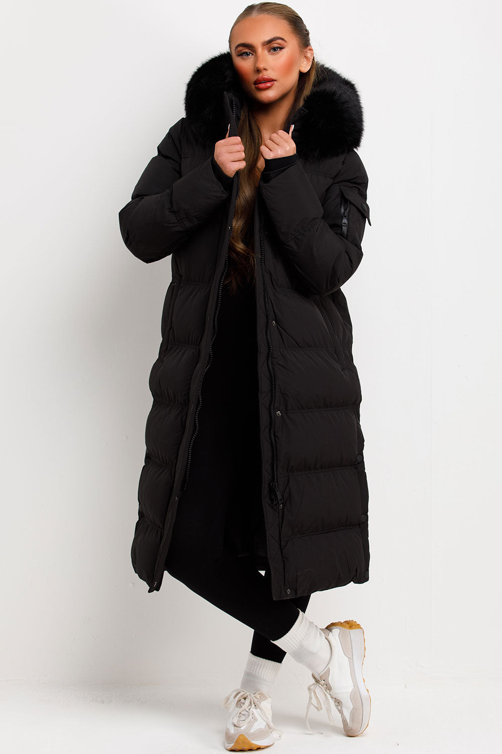 long puffer coat womens outerwear down