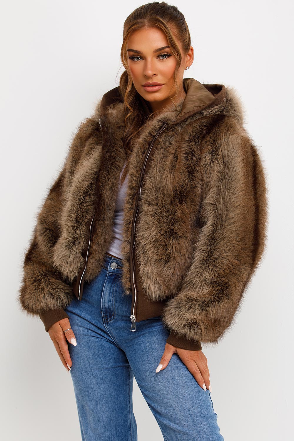 womens mink fur coat styledup uk