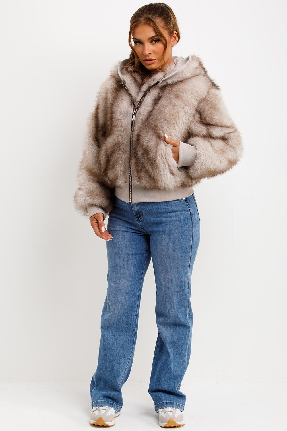 womens mink fur coat styledup uk