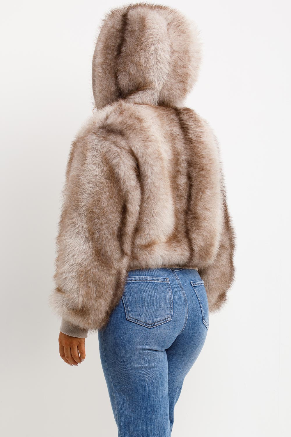faux fur coat jaded london womens