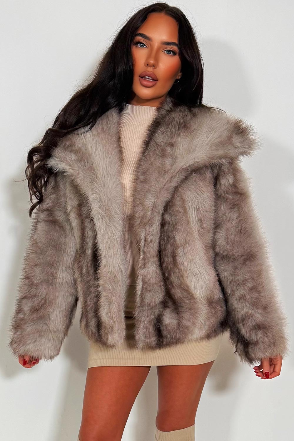 styledup fur jacket for womens