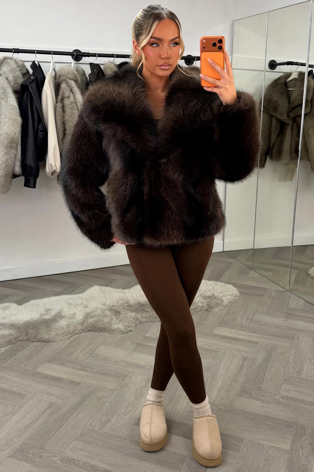 zara womens fur jacket with collar styledup uk