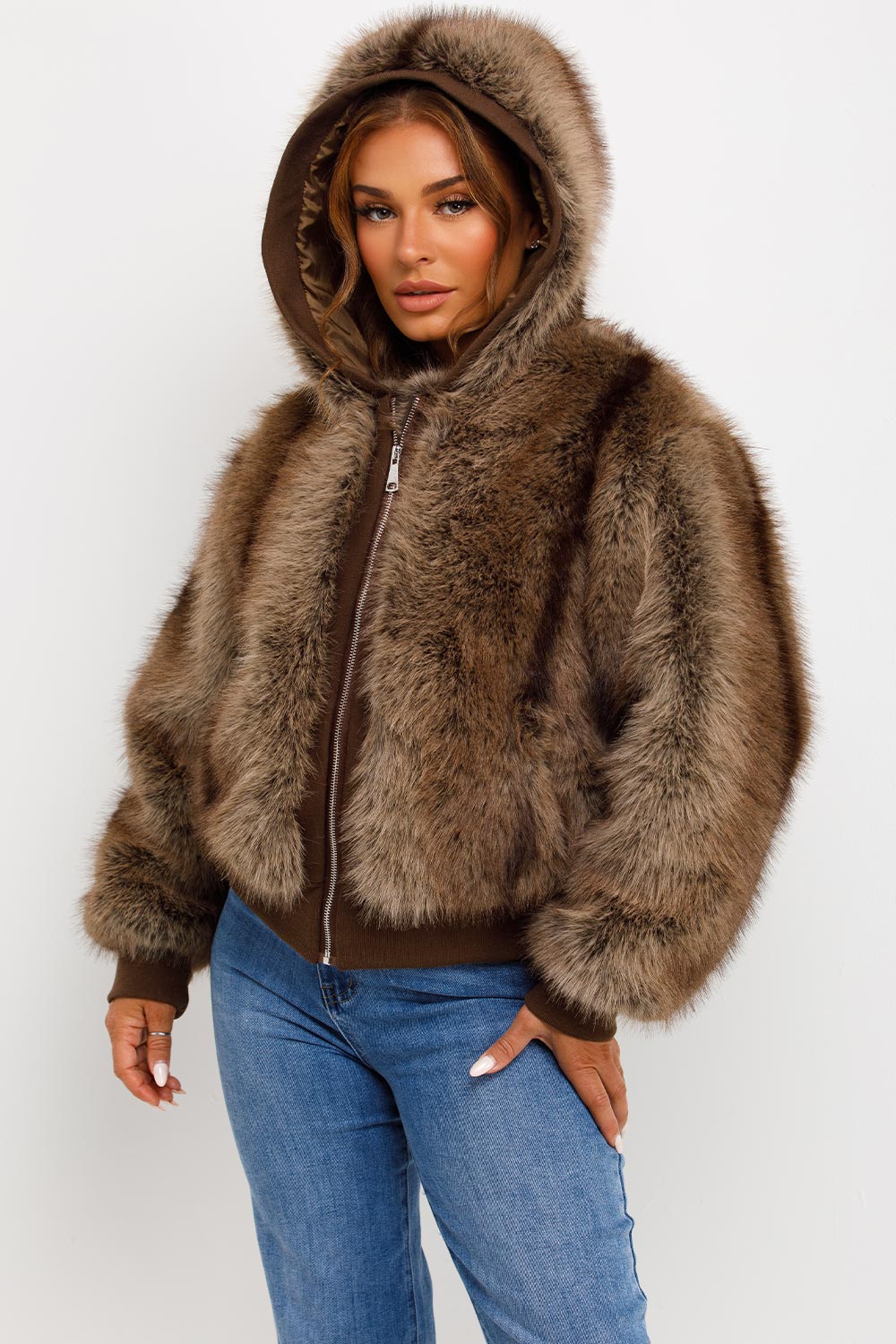 womens bear fur coat styledup