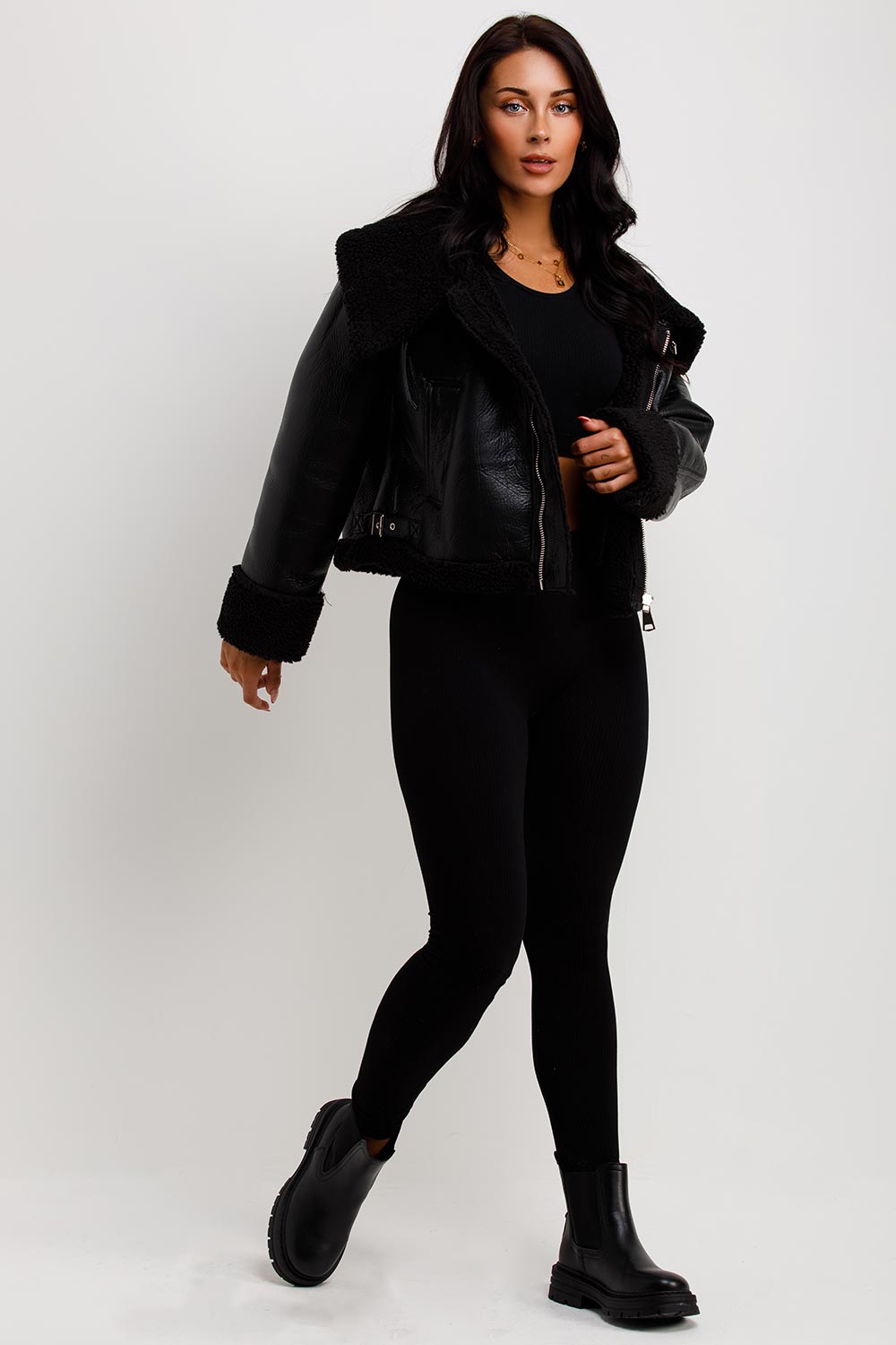 womens zara aviator jacket uk