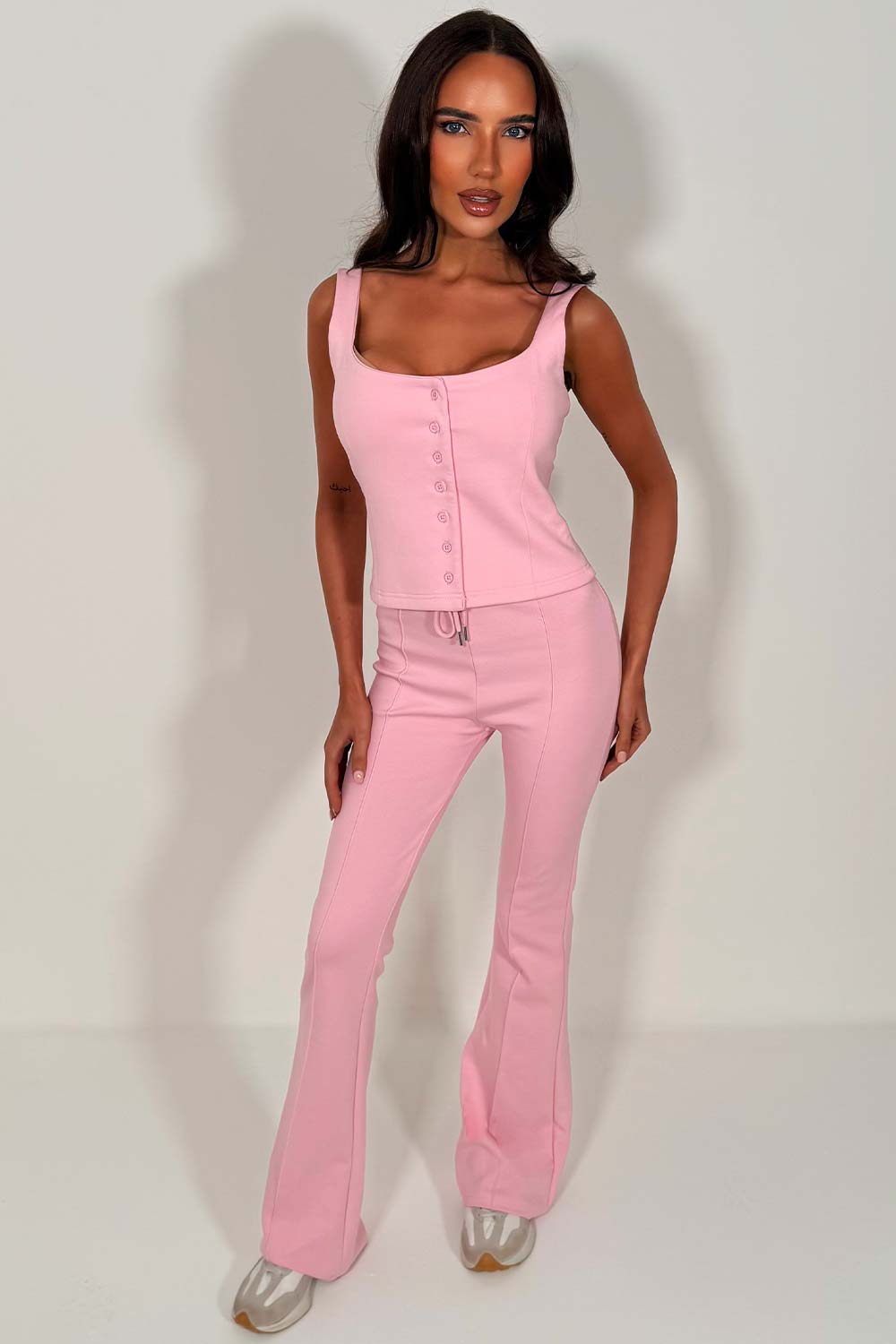zara womens button up top and trousers co ord set styledup