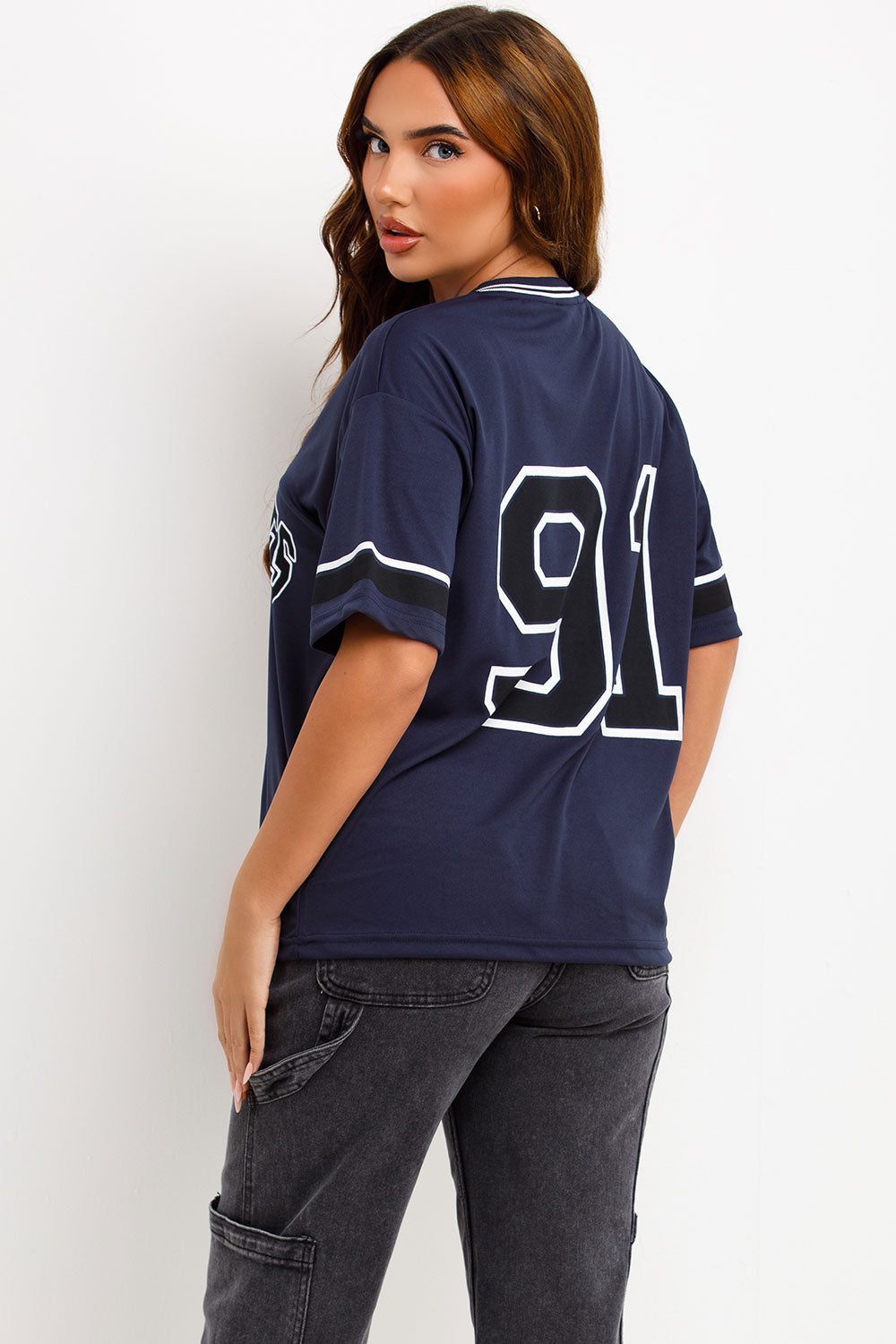 womens oversized jersey t shirt
