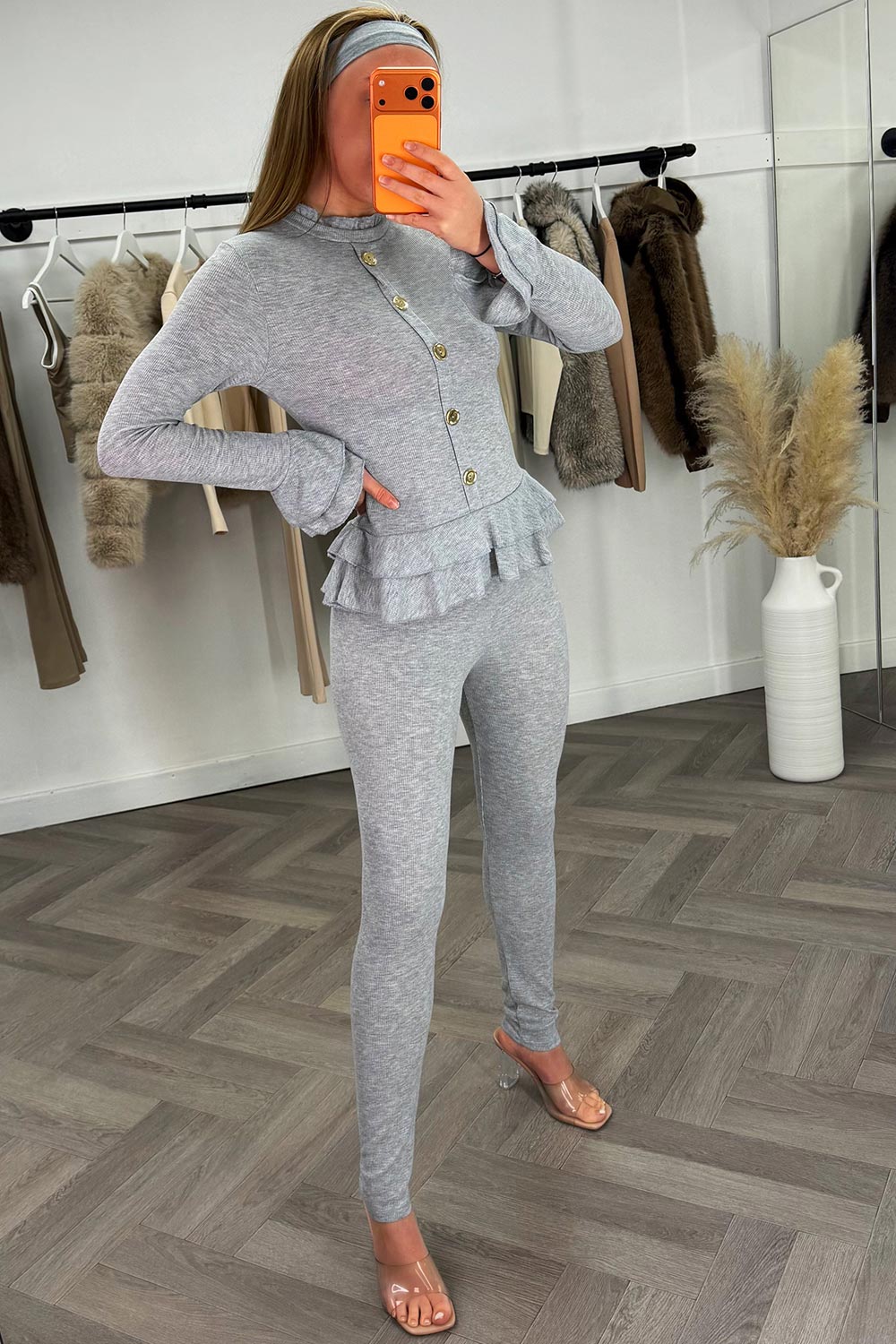 womens lounge set with gold buttons nice going out outfit for girls styledup