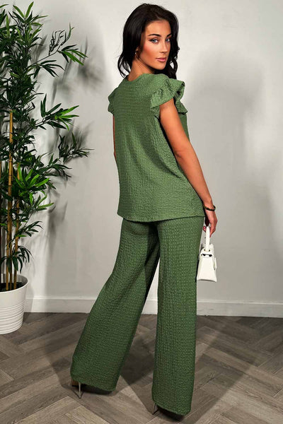 Sleeveless Top & Wide-Leg Trousers 2 Piece Sets