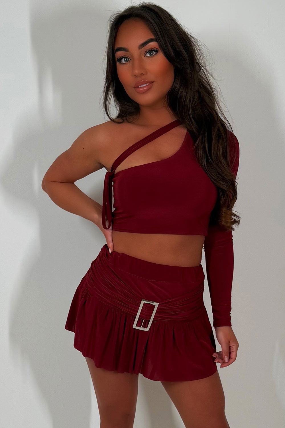 skort and crop top co ord set going out summer festival outfit