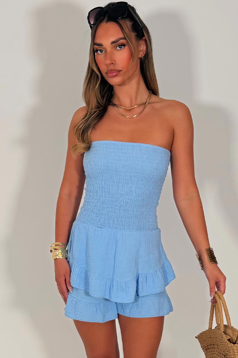 holiday playsuit summer holiday outfit styledup uk white fox