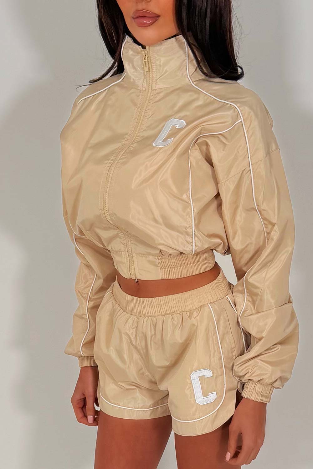 crop jacket and shorts summer holiday outfit for womens styledup