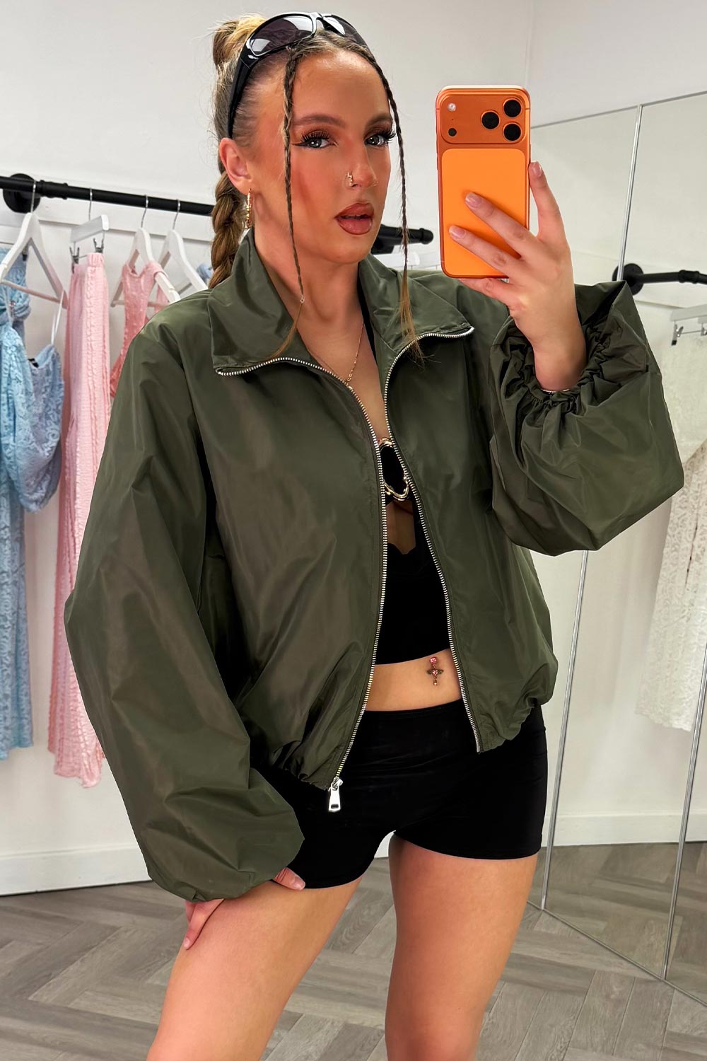 long sleeve wind breaker festival jacket zara sale uk