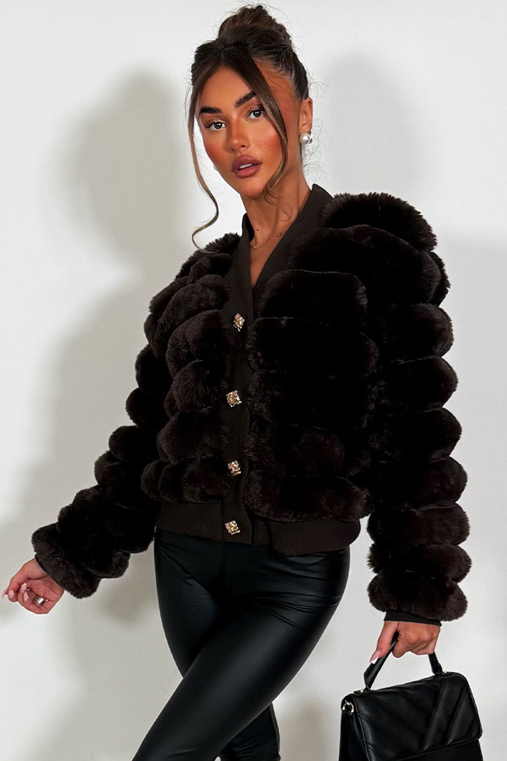 fur cardigan womens