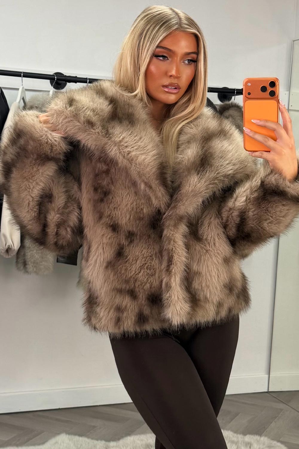 womens zara fur jacket styledup uk