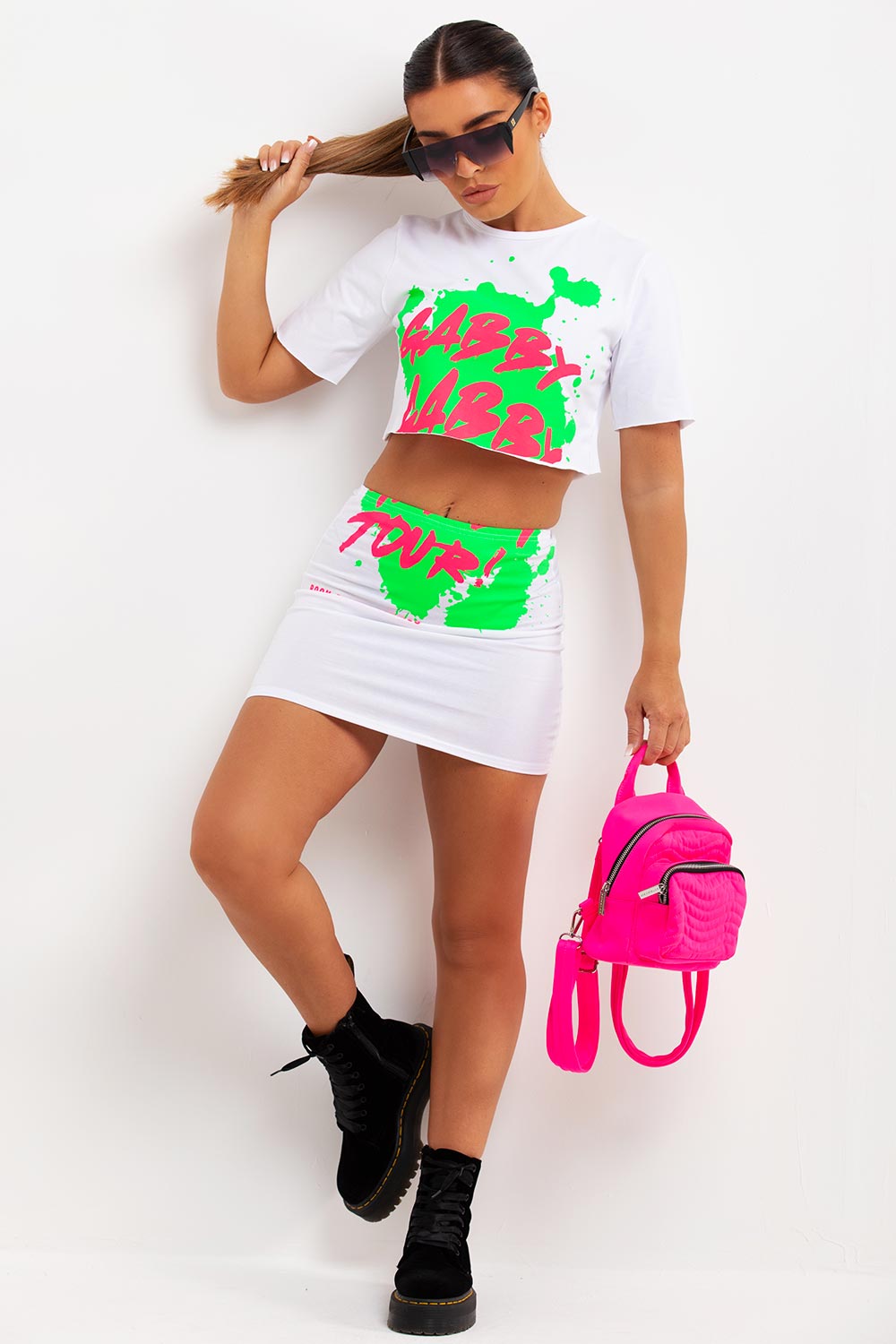 mini skirt and t shirt co ord