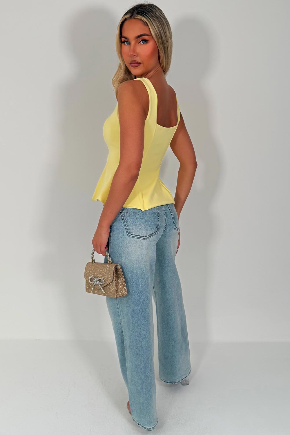 going out top with gold buttons day to night occasion outfit for womens zara uk sale styledup