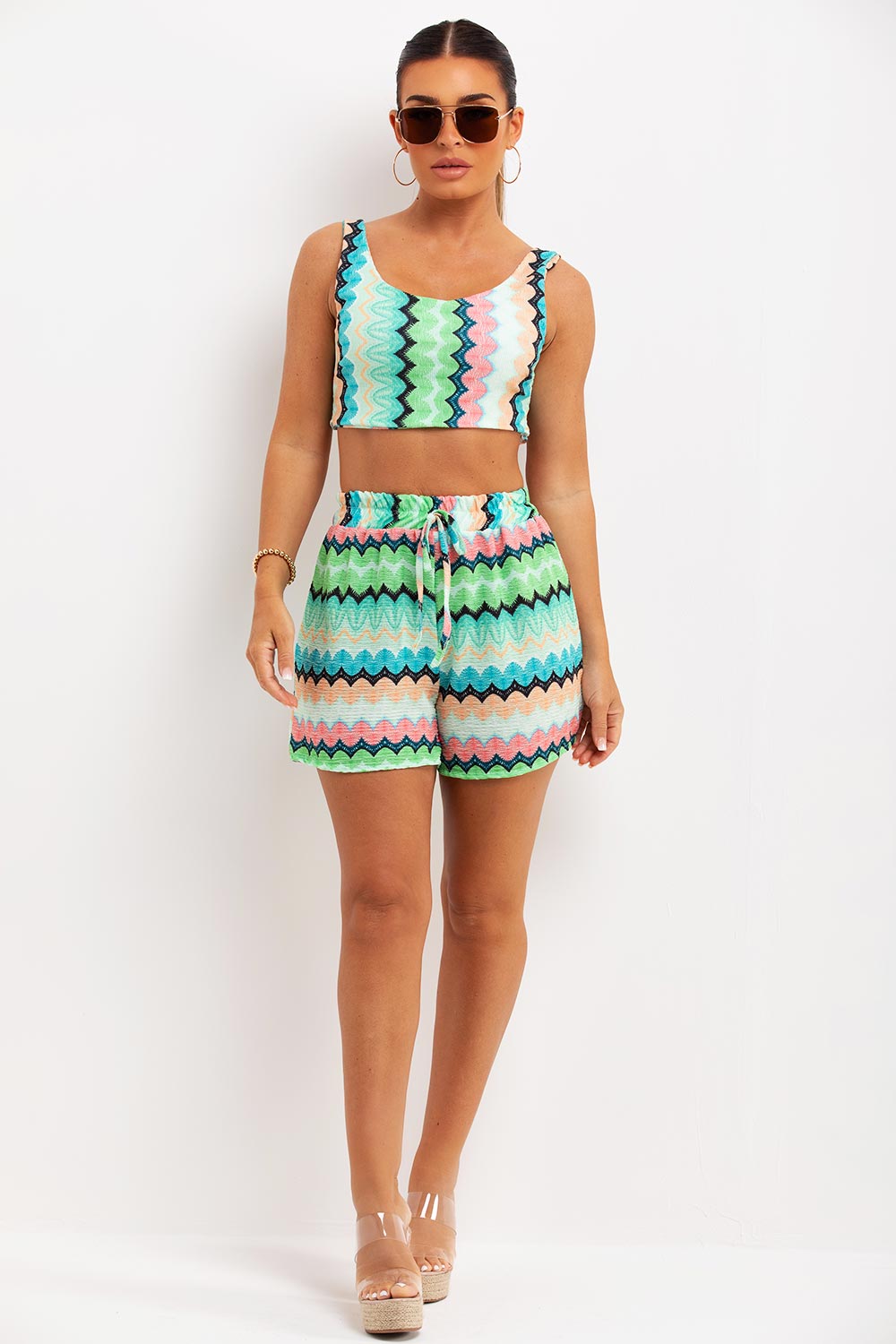 shorts and crop top summer co ord