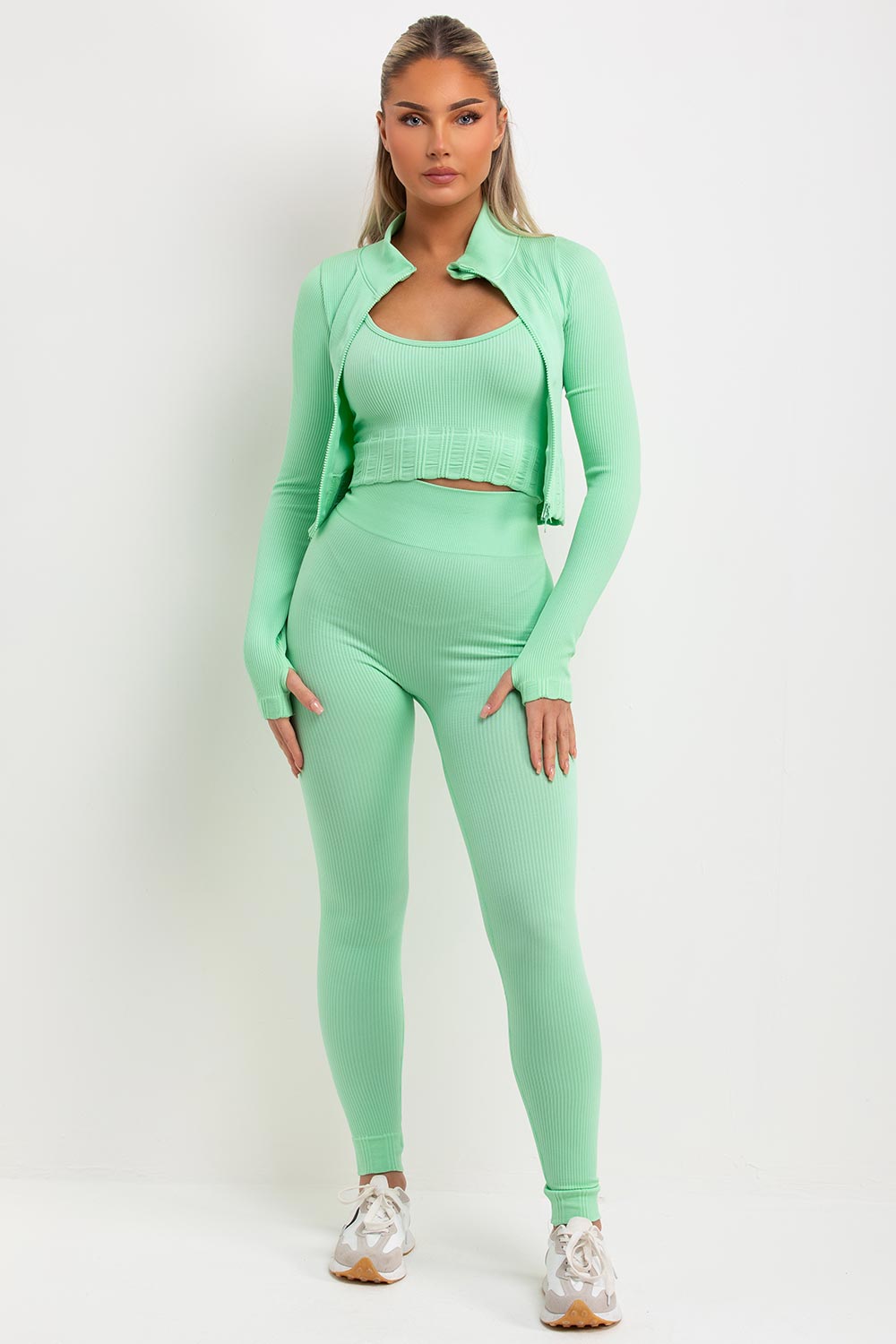 womens 3 piece gym set uk