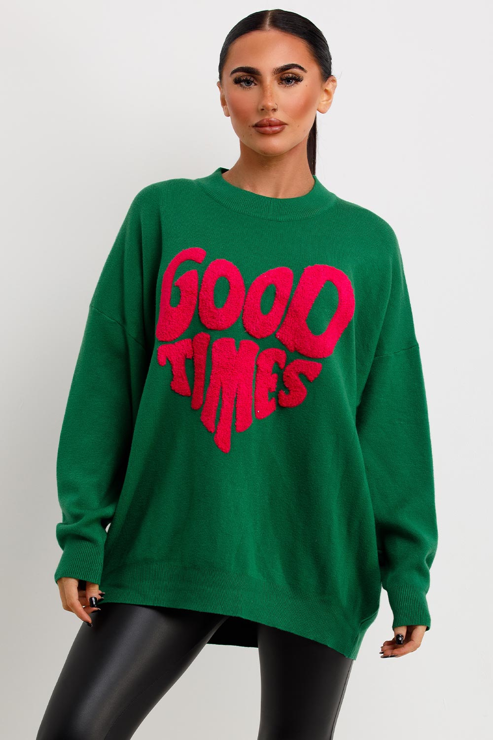 good times oversized jumper womens