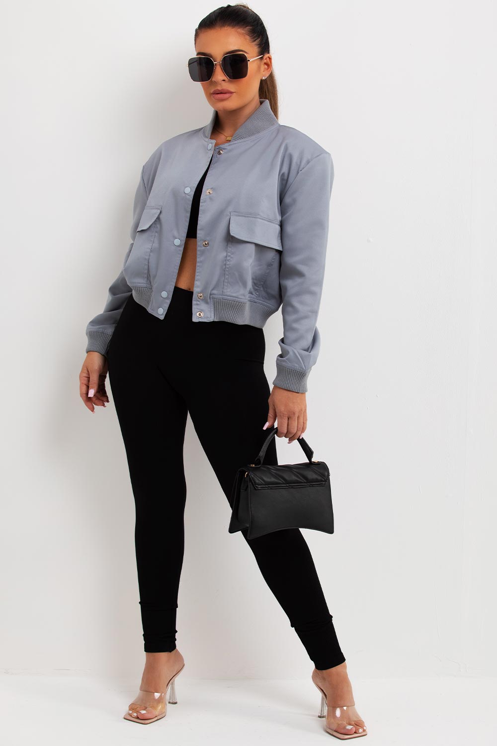 crop bomber jacket zara uk