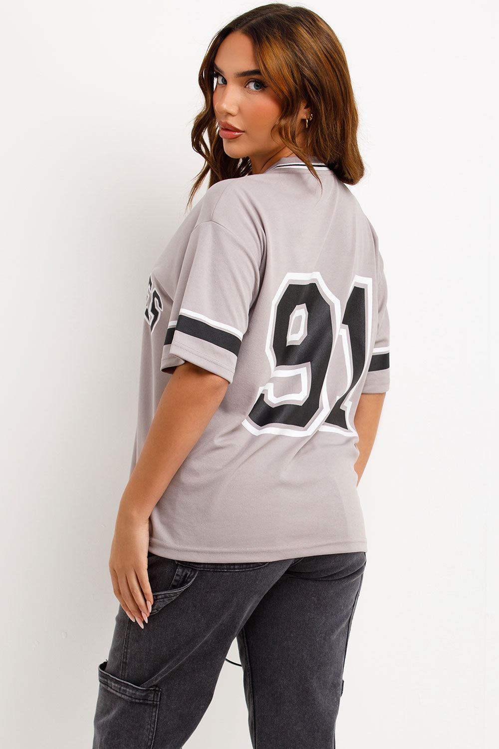 womens oversized jersey t shirt