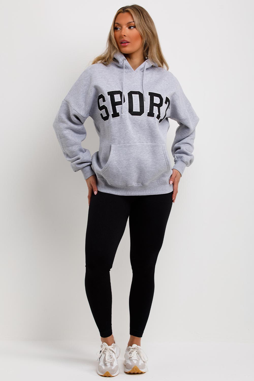 sport hoodie oversized sweatshirt